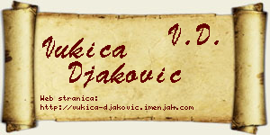 Vukica Đaković vizit kartica